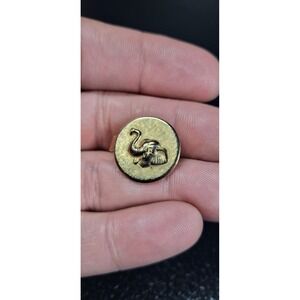 Vintage 1940s New Deadstock Smiling Elephant Tie Clip Clasp N248